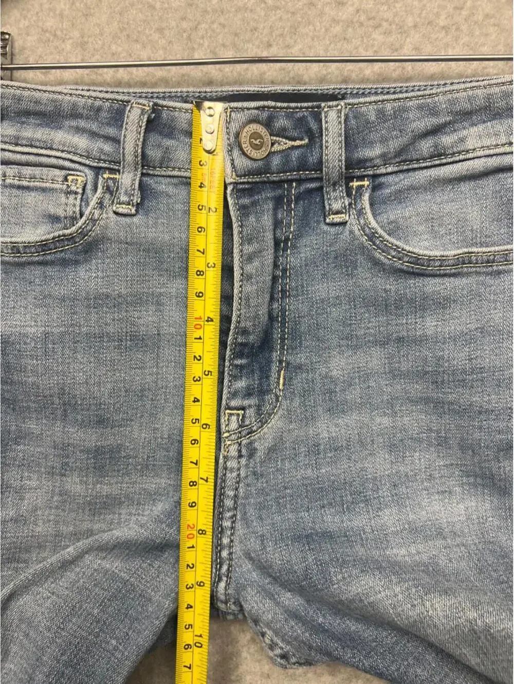 Hollister High Rise Crop Super Skinny Jeans Womens Size 0R Denim Classic Stretch